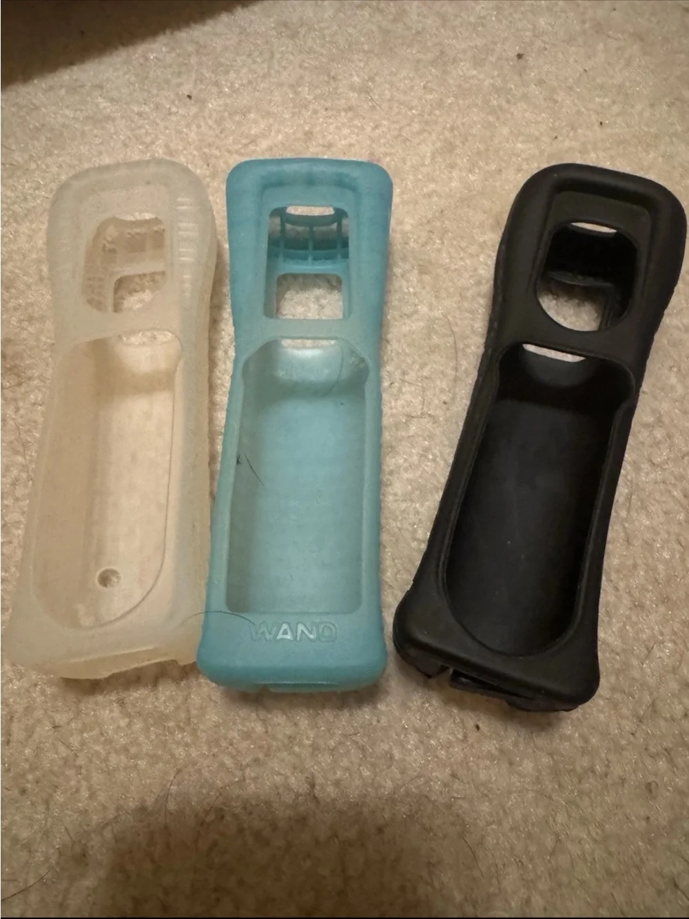 Nintendo Wii Remote Set: Wheel, White Shell Parts + Clear/Blue/Black Jackets